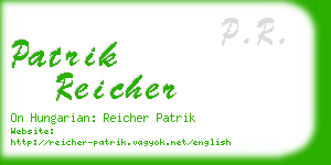 patrik reicher business card